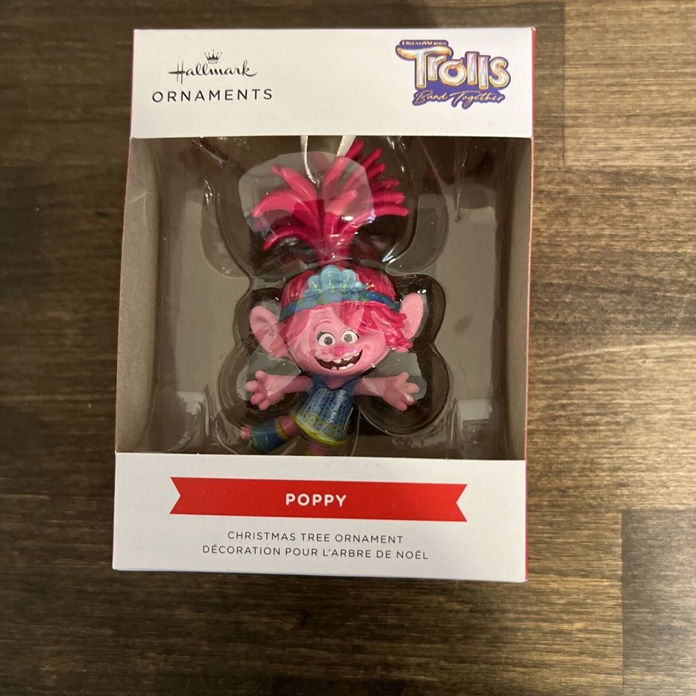 2023 Hallmark Ornaments - Dreamworks Trolls Band Together POPPY - New In‎ Box